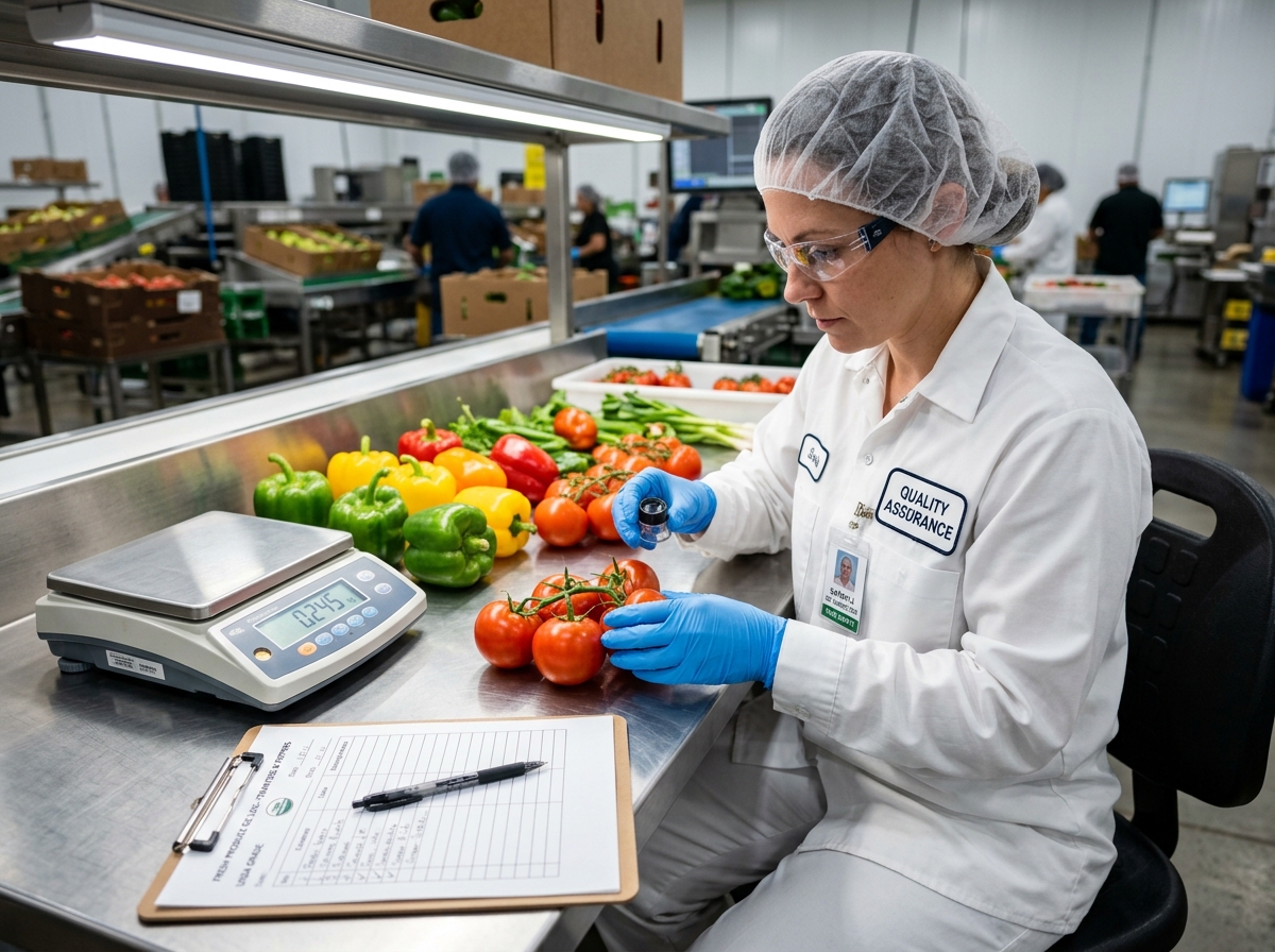Produce Quality Inspection Station and Defect Grading