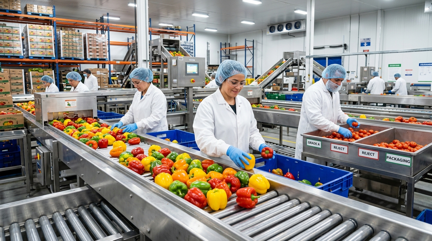 Green Repack High-Capacity Produce Sorting and Repacking Facility Line